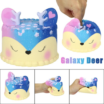 

〖Follure〗Galaxy Jumbo Deer Cake Slow Rising Scented Squeeze Stress Relief Toy Collection
