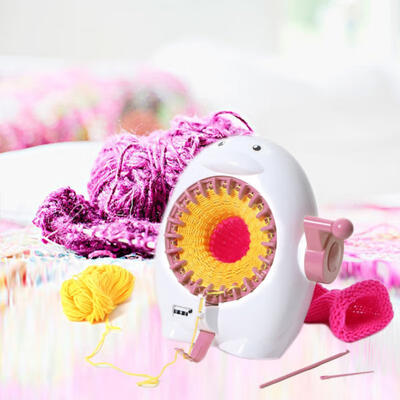 

Greensen Animal Shape DIY Plastic Hand Knitting Machine Children Toy Tool Accessories22 needles