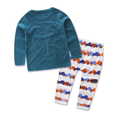 

Newborn Infant Clothes Baby Boy Cartoon Cars T-ShirtPants Legging Outfits Set