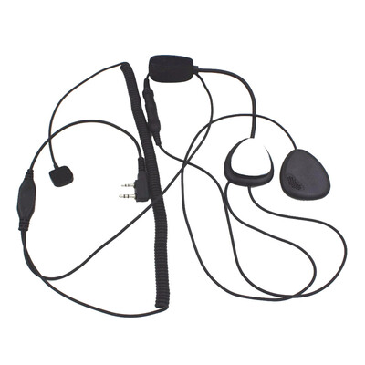 

2 Pin Finger PTT Motorcycle Radio Headset Microphone Replacement for Kenwood 3207 BAOFENG Ham Radio Walkie Talkie