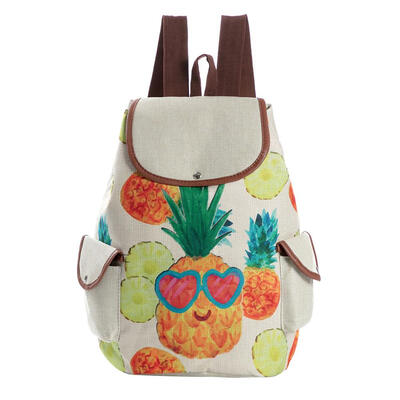 

Fashion Girls Preppy Backpack Fruit Flower Print Bags Rucksack School Bag