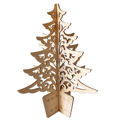 

Wooden Craft Christmas Home Table Ornament Decor Childrens Toy Gift New Year Party Decor