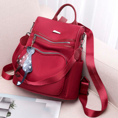 

Tailored Womens Fashion Backpack Waterproof Nylon Bag Anti-Theft Shoulder Bag Leisure