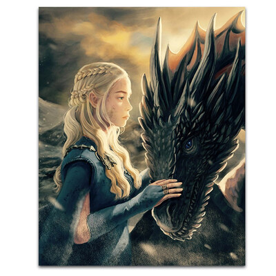 

Game of Thrones Poster Decorative Painting Cloth Wall Art Mural Home Decor Artwork for Living Room Bedroom
