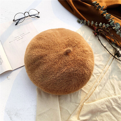 

Gobestart Unisex Winter Color Solid Retro Warm Hat For Men And Women Ear Warm Hat