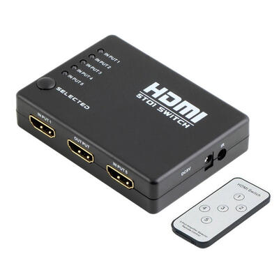 

5 Port 1080p HDMI Switch Switcher Selector Splitter Hub iR Remote for HDTV