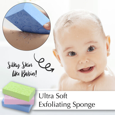 

〖Follure〗Ultra Soft Exfoliating Sponge Cartoon Baby Bath Sponge Brush Rubbing Scrubber