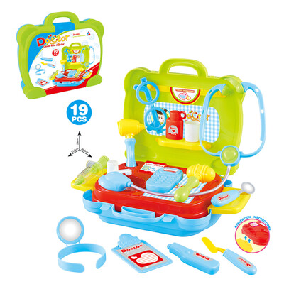 

Tailored 19 Pcs Play Doctor Pretend Medical Set Case Educational Role Play Gift For Kids