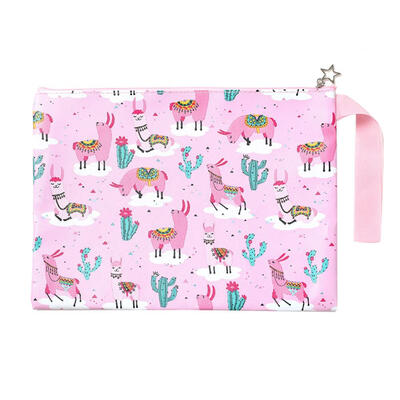 

Cute Teenage Girls Cartoon Print Clutch Cosmetics Storage Pouch Makeup Bag