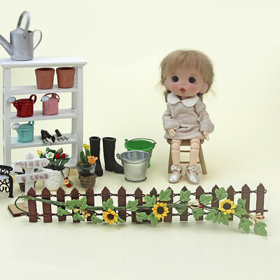 

Siaonvr 112 16 Dollhouse Miniature Scene Model Mini Flower Vine Pretend Play Toy