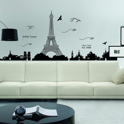 

〖Follure〗Removable Eiffel Tower Wall Stickers Decals Art Mural Vinyl Home Room Decor DIY