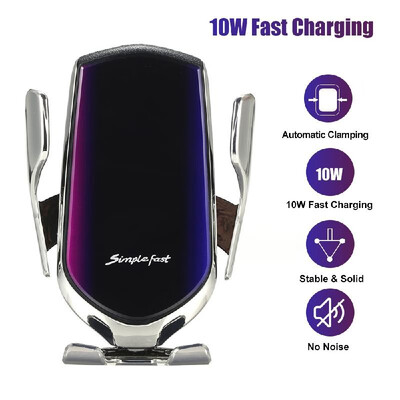 

Car Charger Intelligent Auto-Sensing Clamping Fast Charging 360 Degree Rotation Air Vent Car Mount Holder for iPhoneSamsungHuawe