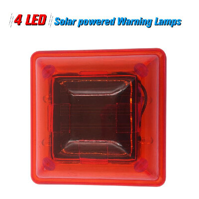 

Solar Warning Light Sensitive Strobe Flash Warning LED Caution Lamp 80mm Iron Cap Mounted Outdoor on Balusters of DrivewaysBridge