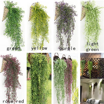 

Artificial Fake Silk Flower Vine Hanging Garland Plant Home Garden Wedding Decor