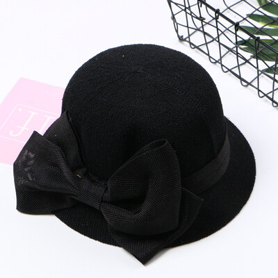 

Womens Hat in Summer Korean Garden Bow Hat UV Sun Hat Basin Hat Foldable Cotton Hemp Fisherman Hat