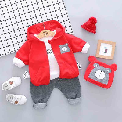 

Autumn Baby Boy Girl Long Sleeve Letters T-shirt Hoodie Cartoon Sweatshirt Trousers Casual Outfits