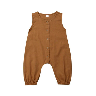 

Kids Newborn Baby Boy Girl Cotton Romper Bodysuit Jumpsuit Linen Clothes Outfit