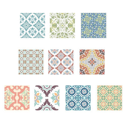 

Retro Washable Tiles Stickers Bathroom Kitchen Wall Stickers