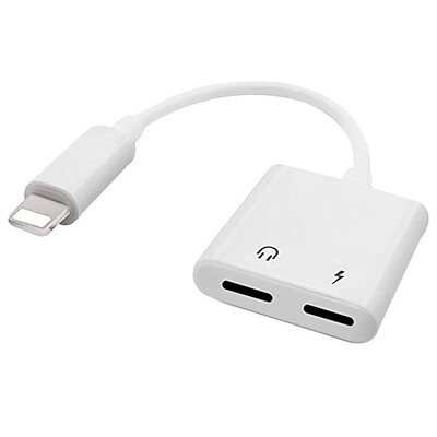 

2 in 1 Dual Headphone Jack Adapter with Charge Splitter for iPhone X 8 8 Plus