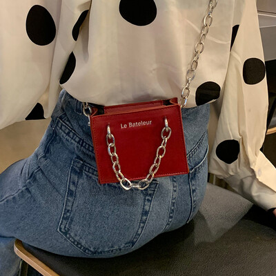 

French niche small bag foreign mini chain bag handbags new 2019 Messenger bag wild ins handbag