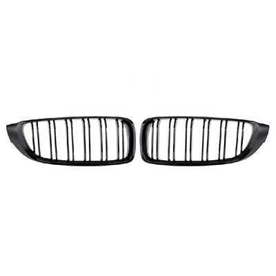 

Gloss Black Front Kidney Grille Double Slat M4 Sport Style Grill for BMW F32 F33 F36 F82 Cabriolet Coupe