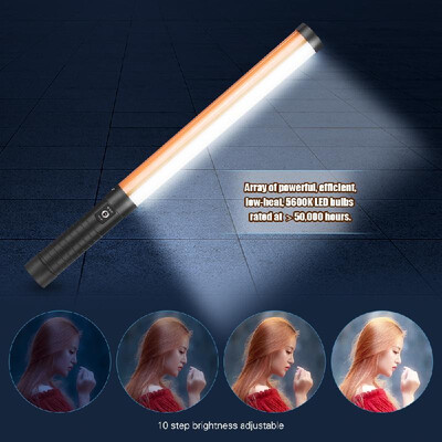 

Travor STL-900 Portable Handheld LED Video Light 3200K5600K Light Bar Magic Tube Light CRI90 with NP-F550 Li-ion Battery & Batter