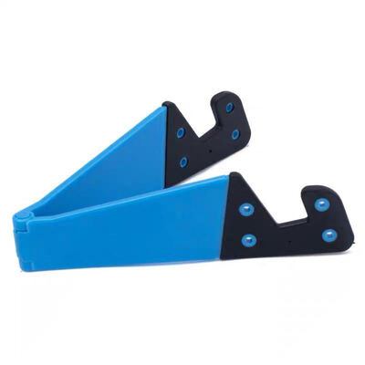 

Portable Universal Foldable V Shaped CellPhone Bracket Desk Stand For Cell Phone Tablet Blue Color