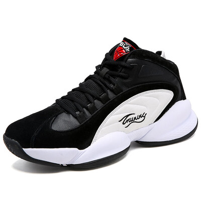 

Wearable&comfortable basketball shoes mens combat training sneakers wear shock absorption high-top boots sports shoes