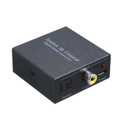 

Digital 2-Way Audio Converter Optical SPDIF Toslink to Coaxial&Coaxial to Optical SPDIF Toslink Bi-Directional Swtich Digital