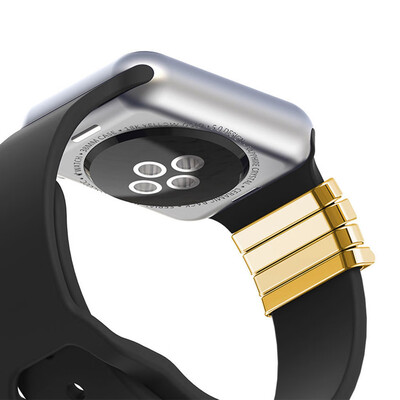 

Popular Strap Ornament For Apple Watch Silicone Band 38Mm Stainless Steel Metal Decorative Ring With &quotLove&quot As A Gift