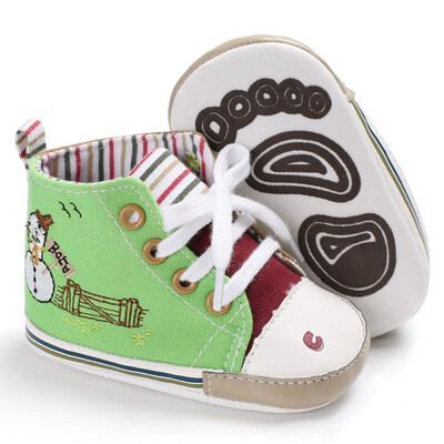 

Baby Shoes Infant Toddler Newborn Boys Kids First Walkers Crib Spring Autumn Soft Soled Lace-Up High Top Sports Sneakers Boots