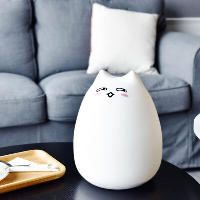 

〖Follure〗Lovely Cute Big Cat USB Night Light Bedroom Decor LED remote-controlled Lamp