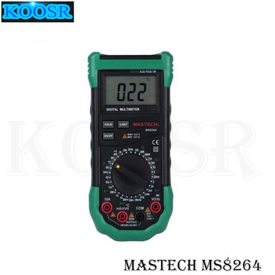 

MASTECH MS8264 DMM Digital Multimeter ACDC Volt Amp Res Cap Temp hFE Tester
