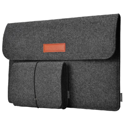 

dodocool 133-Inch Felt Sleeve Cover Carrying Case Protective Bag 4 Compartments with Mouse Pouch for Apple 13" MacBook Air 13