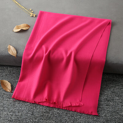 

New winter solid color short must-like cashmere mens scarf female wild warm shawl sheep sticky thick scarf wholesale