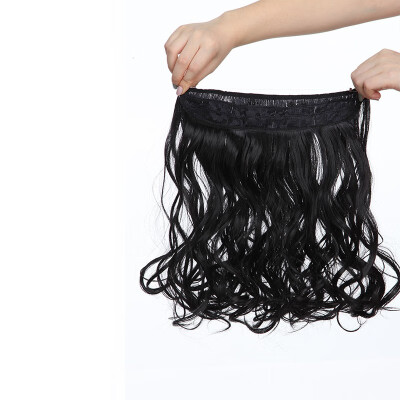 

Invisible Wire No Clips in Hair Extensions Secret Fish Line Hairpieces Silky Straight real natural Synthetic