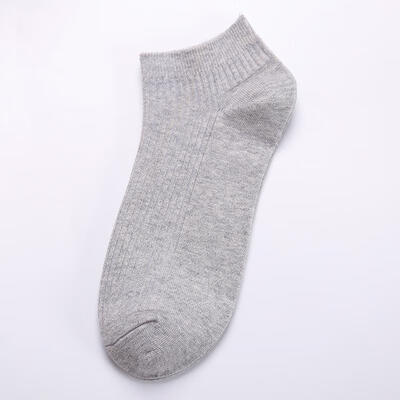 

Spring Summer Male Breathable Thin Boat Socks Solid Color Men Cotton Ankle Sockssize From 39 To 46