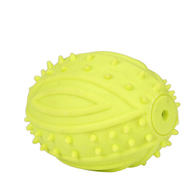 

TPR Rugby Chew Treat Dispensing Holder Pet Dog Puppy Cat Toy Training Denta