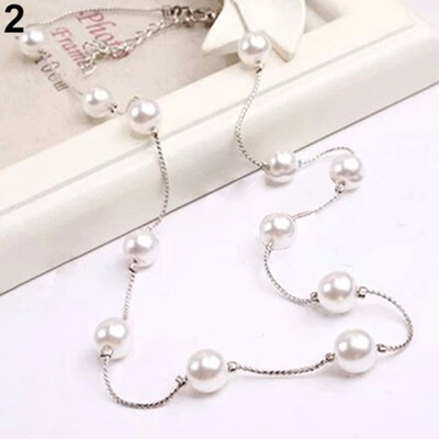 

Fashion Charm Jewelry Pendant Chain Faux Pearl Choker Short Necklace
