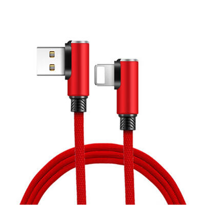 

Double Elbow Fast Charging Cable USB To Type-C Micro USB Lightning Data Cable For Gaming Use-MICRO USB