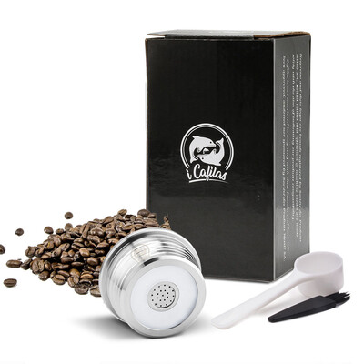 

Stainless Steel Reusable Coffee Capsule Filter Pod For Delta Q NDIQ7323 Machine