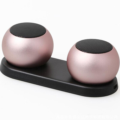 

Kaoshi Portable mini bluetooth speaker base charging metal pair box