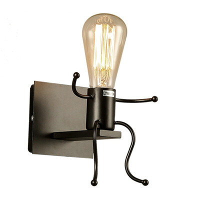 

Siaonvr Vintage Industrial Robot Wall Lights Sconce Lamp Light Fittings For Kids room