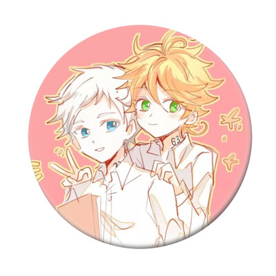

CAR-TOBBY Anime The Promised Neverland Badge Yakusoku No Neverland Badge Bag Tie Badge Brooch Pin Backpack Badge Kids Gifts