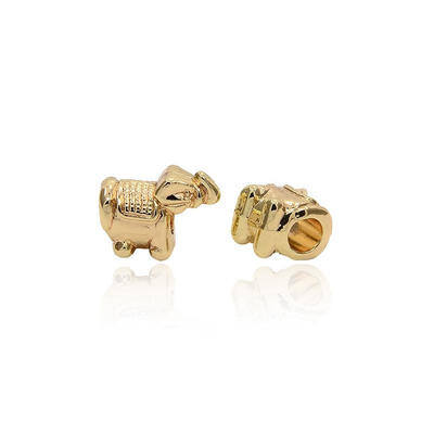 

Alloy Elephant European Beads Large Hole Beads Golden Cadmium Free Lead Free&Nickel Free 12x16x8mm Hole 45mm