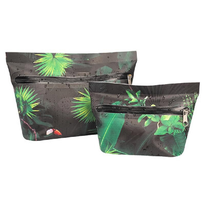 

Womens Large Makeup Bag Small Cosmetic Pouch Set Zipper Toiletry Organizer for Traveling Beach Swimming