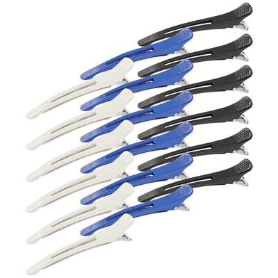 

Hair Clips Styling&Sectioning with Silicone Band Professional Hair Clips for Women Salon Hair Clips&DIY Accessories