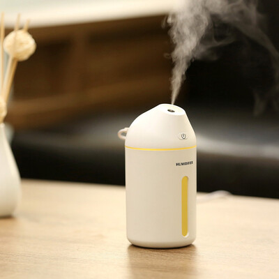 

〖Follure〗USB Anti Dry Atomization Humidifier 320ml Essential Oil Diffuser Steam 7Color Light