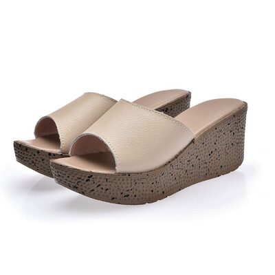 

Rose Womens Summer Fashion Thick-bottomed Muffin Bottom Slippers