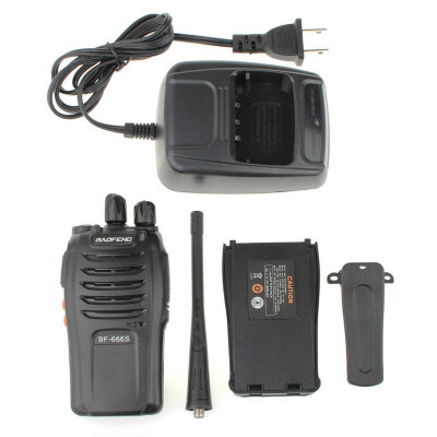 

2 BaoFeng BF-666S Two-Way 16-Channel 400-470MHz Handheld Walkie Talkie Radio